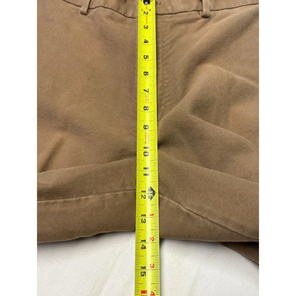 Brooks Brothers Hudson Chinos Mens 38x29 Brown 100% Cotton‎ Flat Front Pants